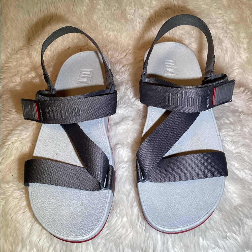Fitflop sufa slingback Gray Sandals size 10